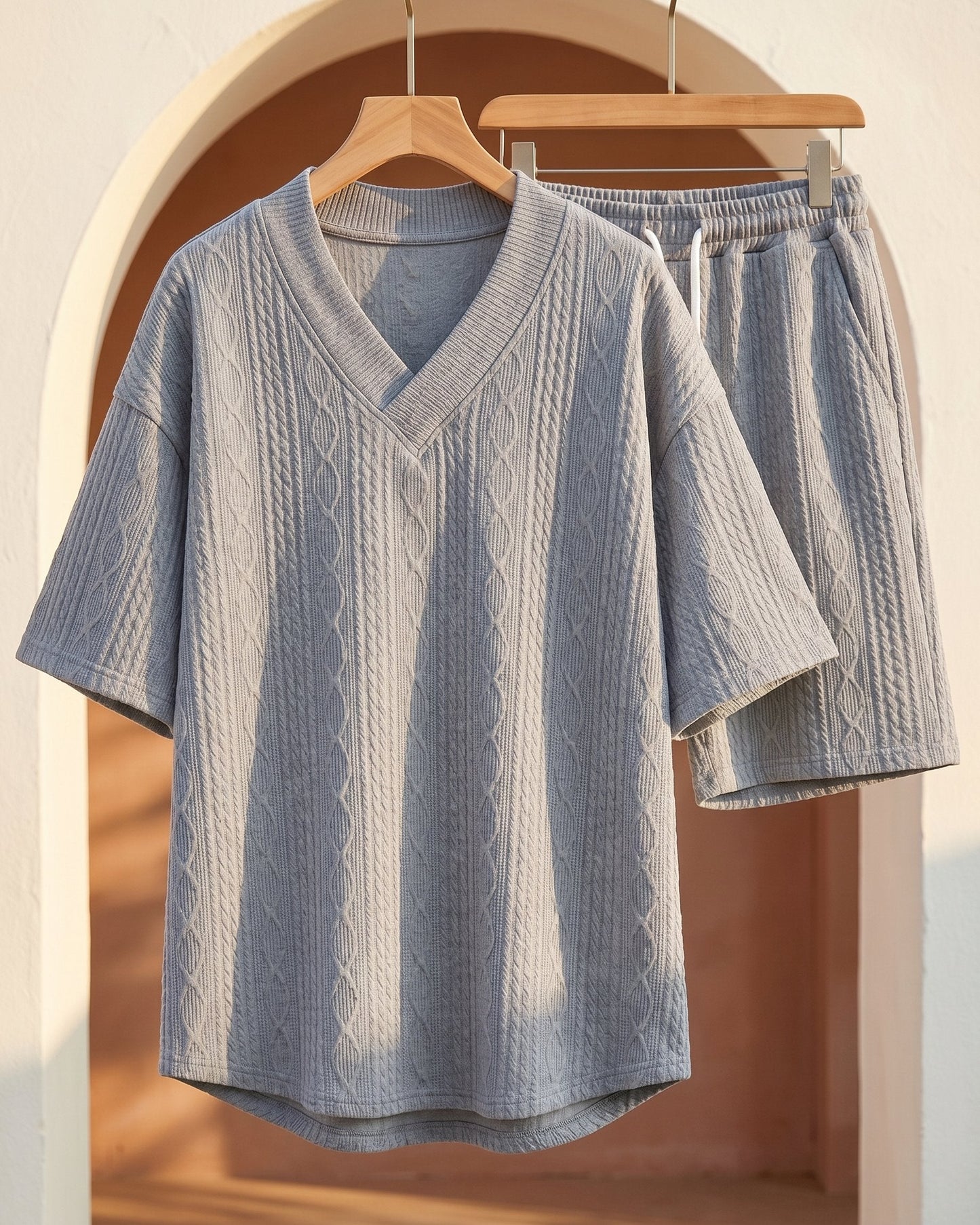 Virgilio Cable-Knit Matching Set